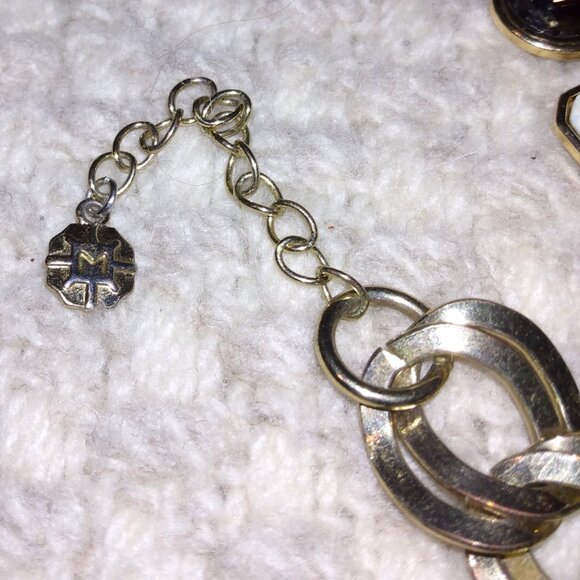 Jewelry Lot Gold-Tone Layered Necklaces Maximalist Statement Earrings+ Bundle - Picture 6 of 11